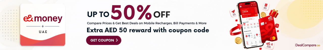DealCompare.ae Coupons banner